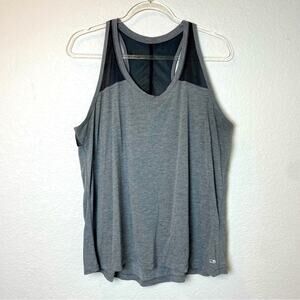 C9 CHAMPION Gray & Black Workout Tank w/open back Size XL